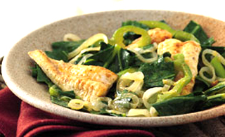 Fish and Collard Greens Fish and Collard Greens picture